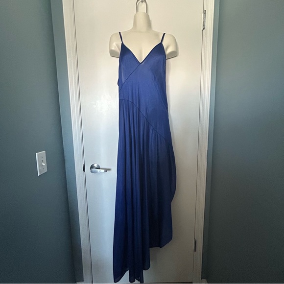 Universal Wear Other - Undercover Wear Blue Vintage Asymmetrical Semi-sheer Full Length Night Dress
